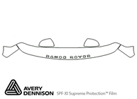 Land Rover Range Rover 2010-2012 Avery Dennison Clear Bra Hood Paint Protection Kit Diagram