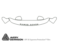 Land Rover Range Rover Sport 2010-2013 Avery Dennison Clear Bra Hood Paint Protection Kit Diagram