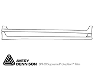 Lexus CT 2014-2017 Avery Dennison Clear Bra Door Cup Paint Protection Kit Diagram