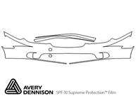 Lexus ES 2004-2006 Avery Dennison Clear Bra Bumper Paint Protection Kit Diagram