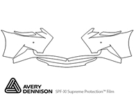 Lexus GS 2016-2020 Avery Dennison Clear Bra Bumper Paint Protection Kit Diagram