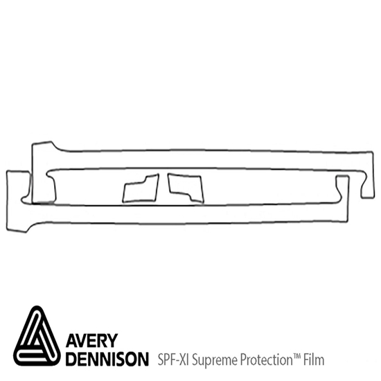 Lexus GX 2010-2013 Avery Dennison Clear Bra Door Cup Paint Protection Kit Diagram