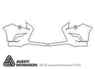 Lexus GX 2014-2023 Avery Dennison Clear Bra Bumper Paint Protection Kit Diagram