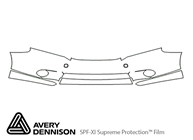 Lexus HS 2010-2012 Avery Dennison Clear Bra Bumper Paint Protection Kit Diagram