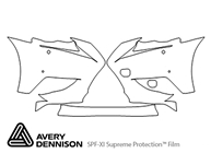 Lexus IS 2016-2020 Avery Dennison Clear Bra Bumper Paint Protection Kit Diagram