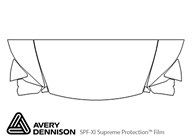 Lexus LS 2013-2017 Avery Dennison Clear Bra Hood Paint Protection Kit Diagram