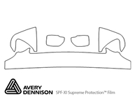 Lexus LX 2003-2007 Avery Dennison Clear Bra Hood Paint Protection Kit Diagram