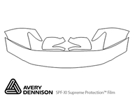 Lexus LX 2013-2015 Avery Dennison Clear Bra Hood Paint Protection Kit Diagram