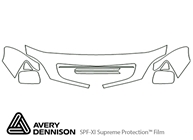 Lexus RX 1998-2003 Avery Dennison Clear Bra Hood Paint Protection Kit Diagram