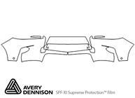 Lexus RX 2013-2015 Avery Dennison Clear Bra Bumper Paint Protection Kit Diagram