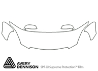 Lexus SC 2002-2009 Avery Dennison Clear Bra Hood Paint Protection Kit Diagram