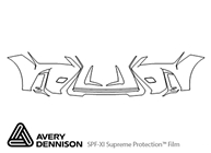 Lexus UX 2019-2024 Avery Dennison Clear Bra Bumper Paint Protection Kit Diagram