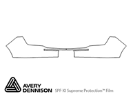 Lincoln MKX 2007-2010 Avery Dennison Clear Bra Bumper Paint Protection Kit Diagram