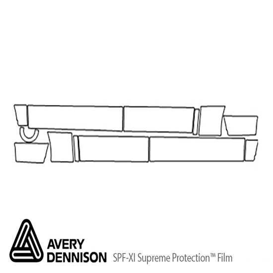 Lincoln Mark LT 2006-2008 Avery Dennison Clear Bra Door Cup Paint Protection Kit Diagram