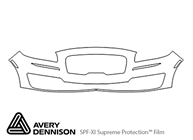 Lincoln Nautilus 2019-2021 Avery Dennison Clear Bra Bumper Paint Protection Kit Diagram