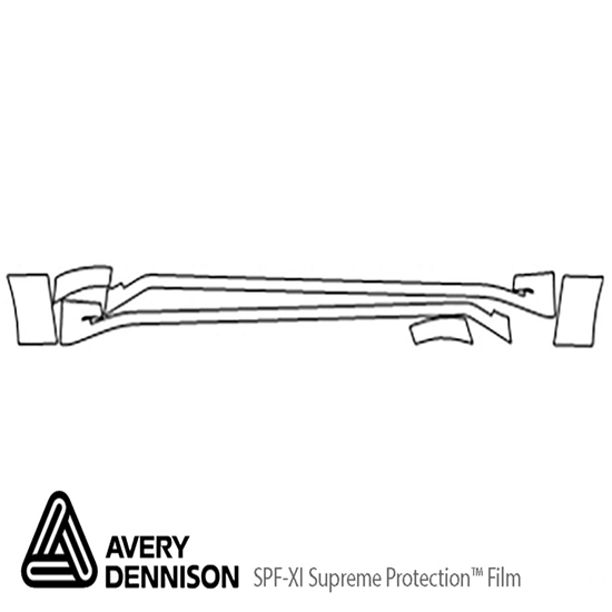 Lincoln Navigator 2007-2014 Avery Dennison Clear Bra Door Cup Paint Protection Kit Diagram