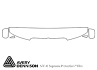 Lincoln Town Car 1998-2002 Avery Dennison Clear Bra Hood Paint Protection Kit Diagram