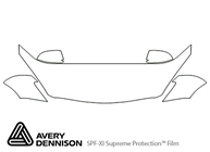 Mazda Mazda3 2010-2013 Avery Dennison Clear Bra Hood Paint Protection Kit Diagram