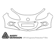 Mazda Miata 2013-2015 Avery Dennison Clear Bra Bumper Paint Protection Kit Diagram