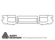 Mercedes-Benz G-Class 2016-2018 Avery Dennison Clear Bra Bumper Paint Protection Kit Diagram