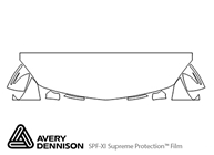 Mercedes-Benz SLC-Class 2017-2020 Avery Dennison Clear Bra Hood Paint Protection Kit Diagram