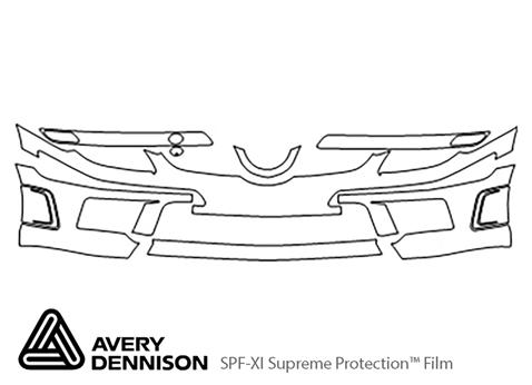 Avery Dennison™ Mercedes-Benz SLK-Class 2009-2011 Paint Protection Kit - Bumper