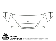 Mercedes-Benz Sprinter 2007-2009 Avery Dennison Clear Bra Hood Paint Protection Kit Diagram