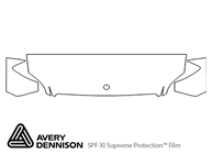 Mercedes-Benz Sprinter 2010-2012 Avery Dennison Clear Bra Hood Paint Protection Kit Diagram