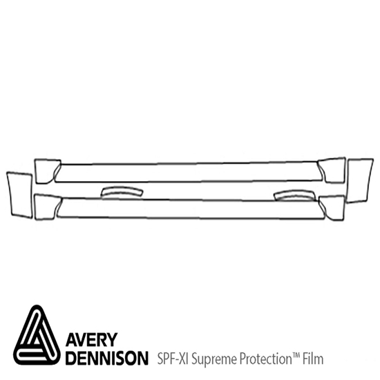 Mercury Mariner 2008-2010 Avery Dennison Clear Bra Door Cup Paint Protection Kit Diagram