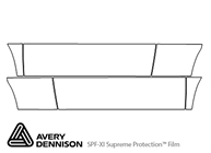 Mini Clubman 2008-2014 Avery Dennison Clear Bra Door Cup Paint Protection Kit Diagram