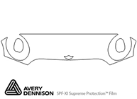 Mini Cooper 2011-2015 Avery Dennison Clear Bra Hood Paint Protection Kit Diagram