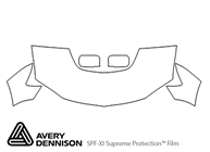 Mitsubishi Evolution 2006-2006 Avery Dennison Clear Bra Hood Paint Protection Kit Diagram
