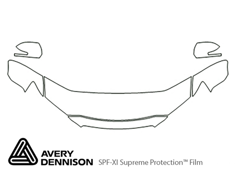 Avery Dennison™ Mitsubishi Outlander 2010-2012 Paint Protection Kit - Hood