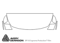 Nissan Altima 2019-2021 Avery Dennison Clear Bra Hood Paint Protection Kit Diagram