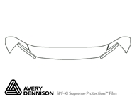 Nissan Armada 2004-2007 Avery Dennison Clear Bra Hood Paint Protection Kit Diagram