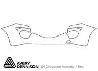 Nissan Juke 2011-2014 Avery Dennison Clear Bra Bumper Paint Protection Kit Diagram