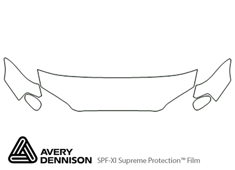 Avery Dennison™ Nissan Maxima 2000-2003 Paint Protection Kit - Hood