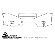 Nissan Quest 2011-2016 Avery Dennison Clear Bra Bumper Paint Protection Kit Diagram