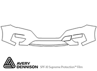 Nissan Rogue 2016-2023 Avery Dennison Clear Bra Bumper Paint Protection Kit Diagram