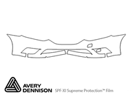 Nissan Sentra 2016-2019 Avery Dennison Clear Bra Bumper Paint Protection Kit Diagram