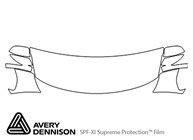 Nissan Versa 2015-2019 Avery Dennison Clear Bra Hood Paint Protection Kit Diagram
