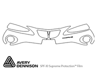 Pontiac Grand Prix 2004-2004 Avery Dennison Clear Bra Bumper Paint Protection Kit Diagram