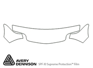 Pontiac Sunfire 1995-2002 Avery Dennison Clear Bra Hood Paint Protection Kit Diagram