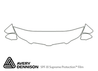 Pontiac Torrent 2006-2009 Avery Dennison Clear Bra Hood Paint Protection Kit Diagram