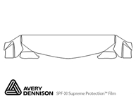 Pontiac Vibe 2003-2008 Avery Dennison Clear Bra Hood Paint Protection Kit Diagram