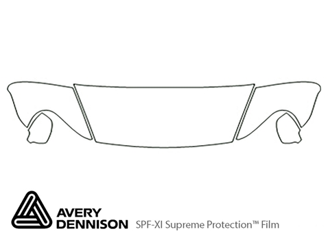 Avery Dennison™ Porsche Cayenne 2008-2010 Paint Protection Kit - Hood