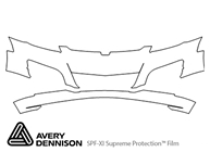Saturn Sky 2007-2009 Avery Dennison Clear Bra Bumper Paint Protection Kit Diagram