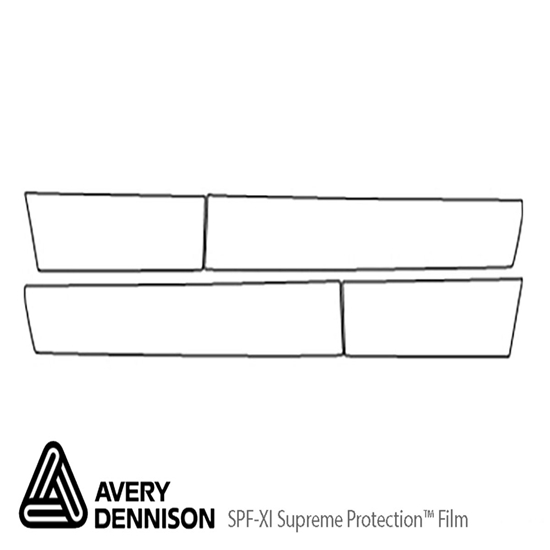 Saturn Vue 2003-2007 Avery Dennison Clear Bra Door Cup Paint Protection Kit Diagram