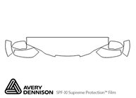 Saturn Vue 2006-2007 Avery Dennison Clear Bra Hood Paint Protection Kit Diagram