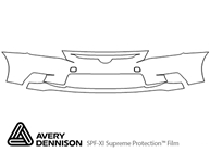 Scion tC 2011-2013 Avery Dennison Clear Bra Bumper Paint Protection Kit Diagram
